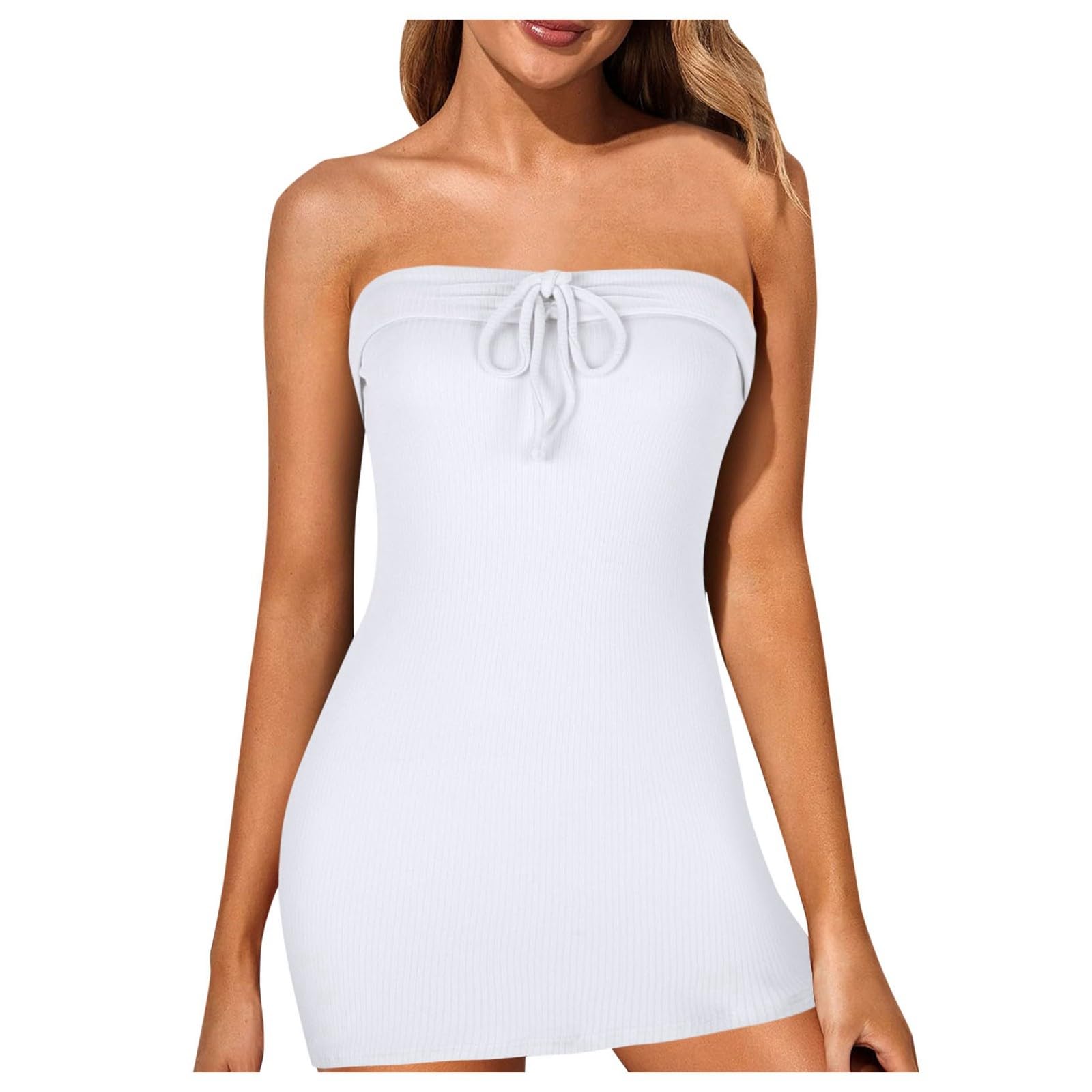 Vestito Donna In Lino E Cotone - Abito Estivo Elegante Per Taglie Forti - Foto 9