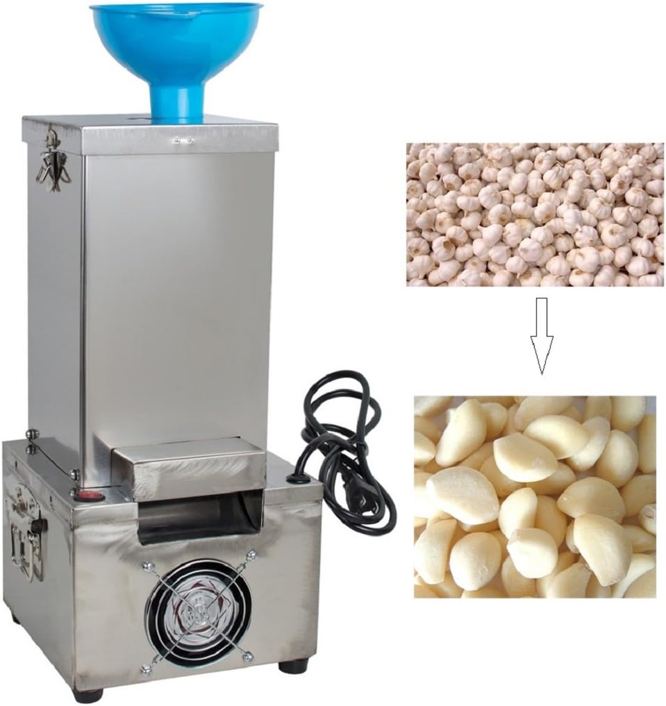 Garlic Peeling Machine-Electric Stainless Steel Garlic Peeler 110V Household and Commercial Use-USA Shipping
