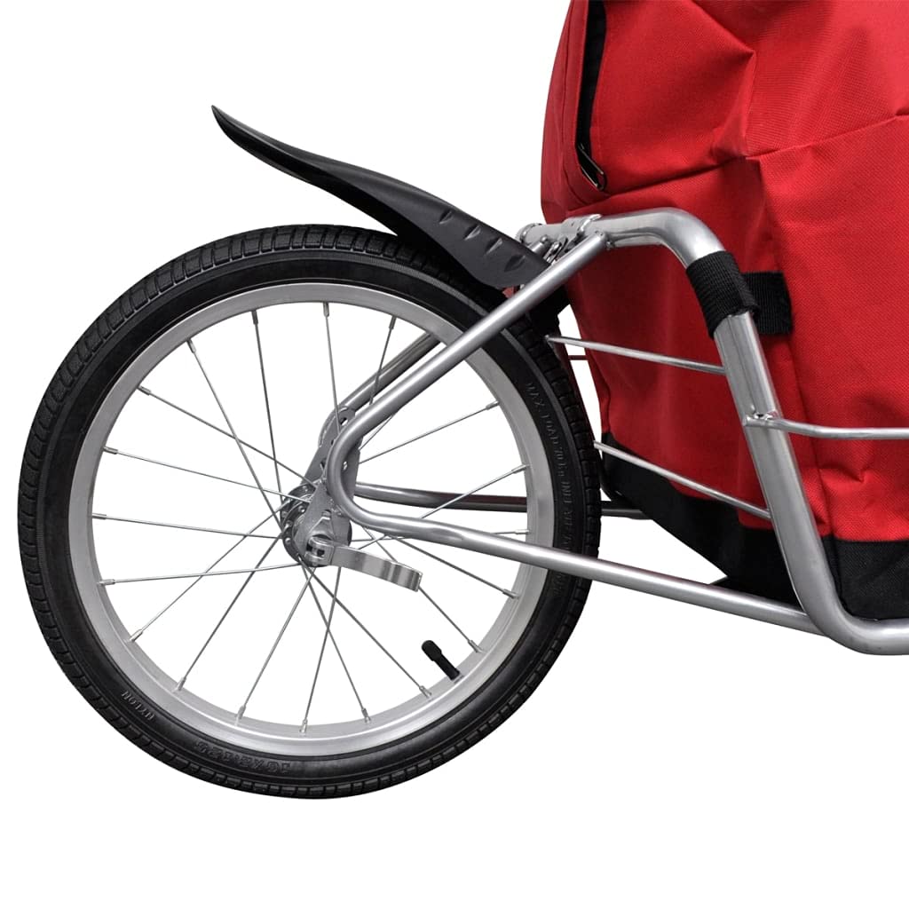 AUVYI Fahrradanhänger Lastenanhänger Kinderanhänger Jogger Fahrrad 2 in 1 Joggerfunktion