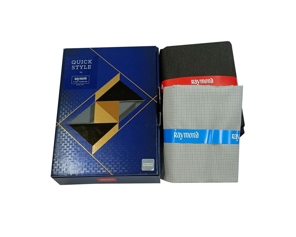 raymond Fabrics Men's Cotton Shirt and Trouser Unstitched Fabric Set - Gift Pack (Multicolour_Free Size) 88-picture-13