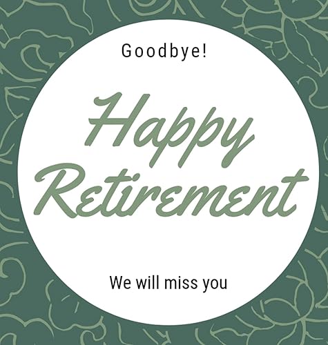 Happy Retirement Guest Book (Hardcover): Guestbook for retirement, message book, memory book, keepsake, retirement book to sign