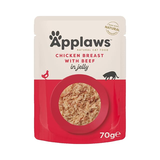Applaws - Comida humeda para Gatos Gato Jelly Pouch Pollo y Ternera 70 gr