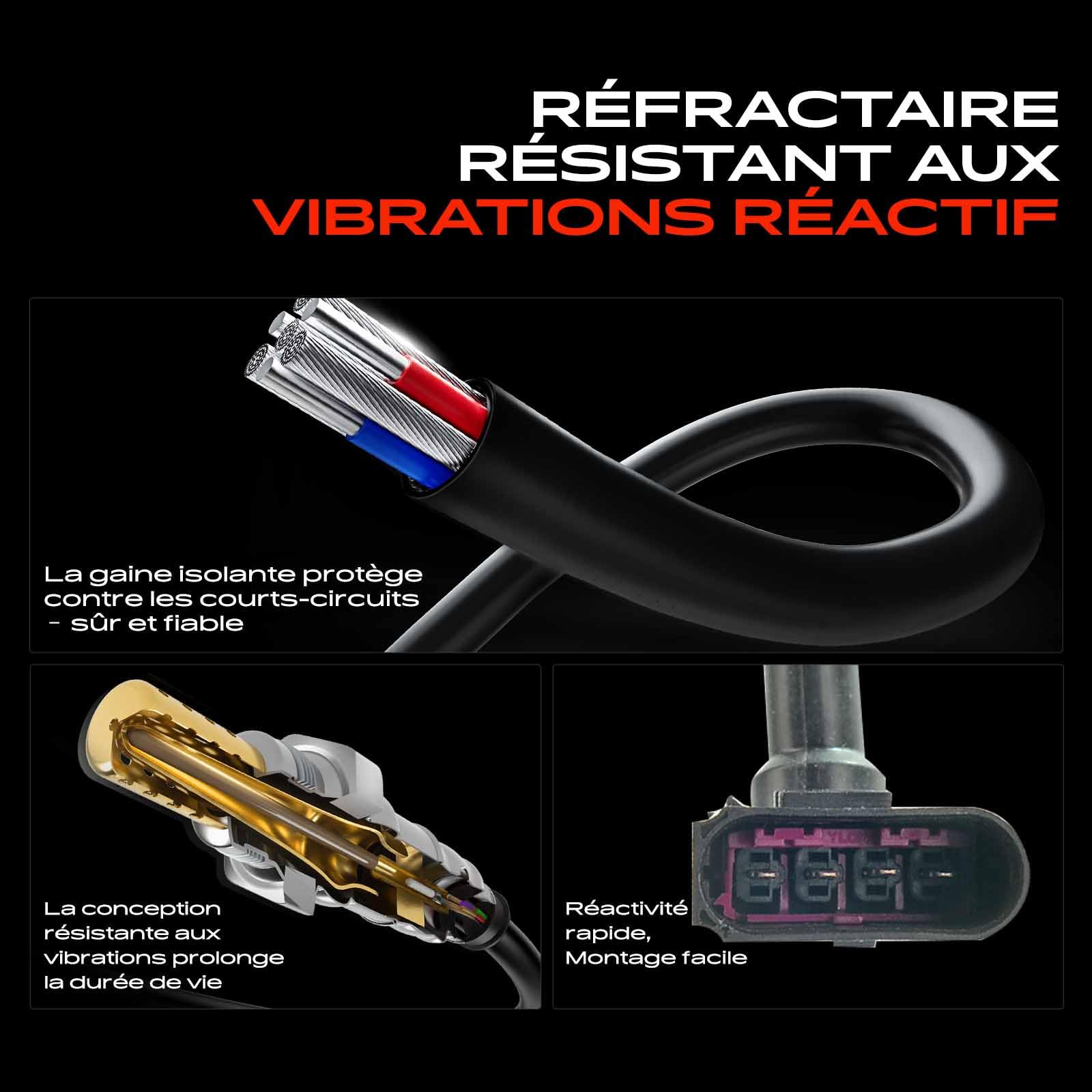 Frankberg sonde de diagnostic Lambda 06A906262BB | Compatible avec: Nouvelle Coccinelle 1C1 9C1, A3 8L1, B.o.r.a 1J2, Golf IV Variant 1J5, Nouvelle Coccinelle Cabriolet 1Y7