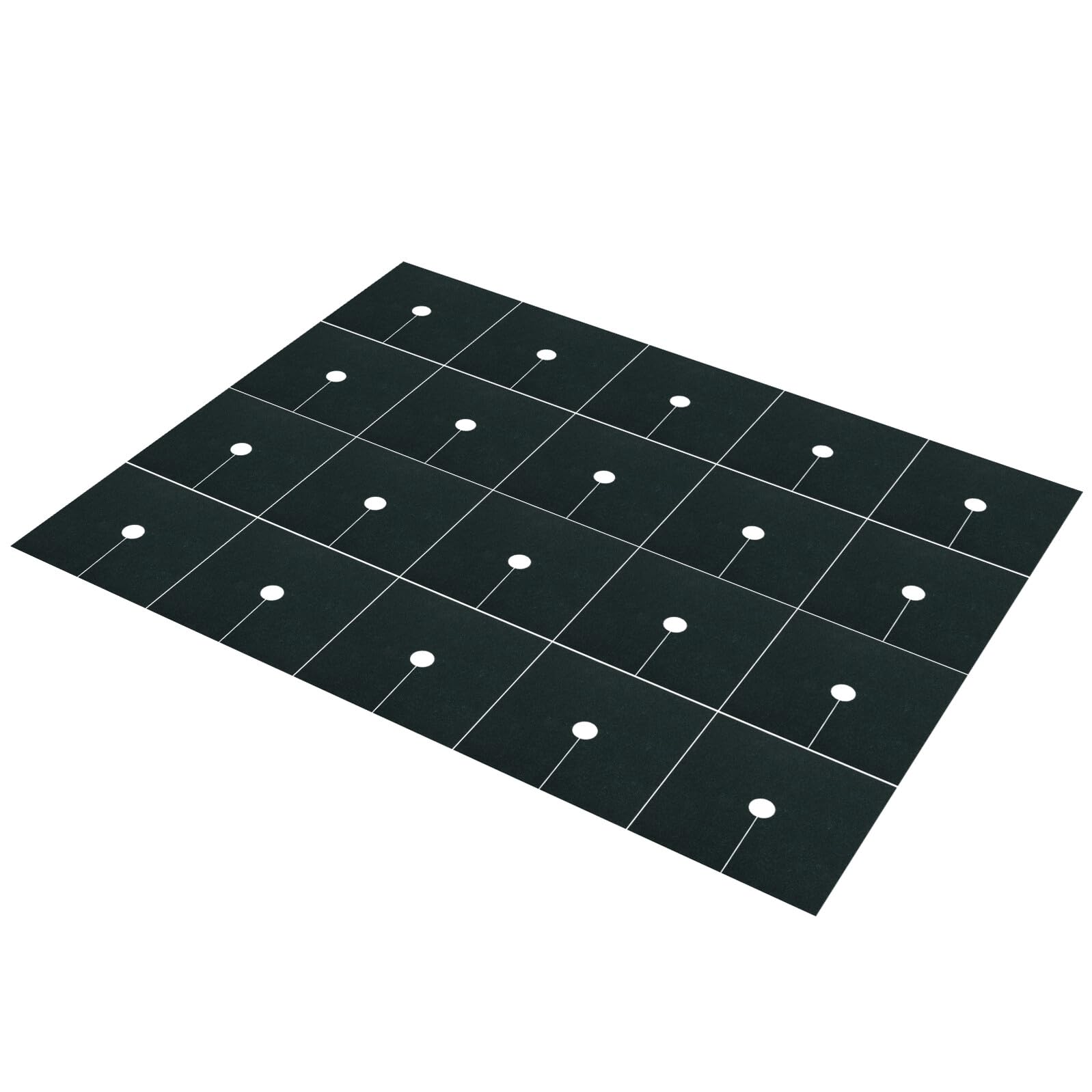 NUOBESTY Tessuto Protettivo Radici Piante 20 Pezzi Verde, Non Tessuto | Copertura Quadrata 32cm, per Vaso e Terreno Esterno, Barriera Anti-erba e Pacciamatura