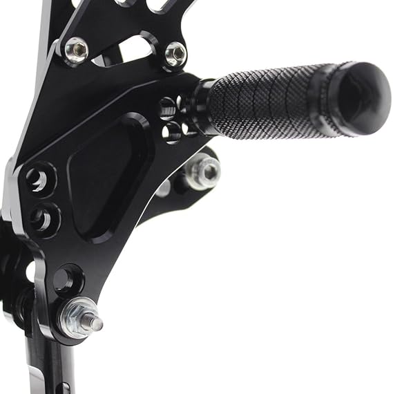 FXCNC CNC Motorcycle Adjustable Rearsets Foot Pegs Rear Set Footrests Compatible with GSXR 600 750 GSX-R600 GSX-R750 GSXR600 GSXR750 2011-2020