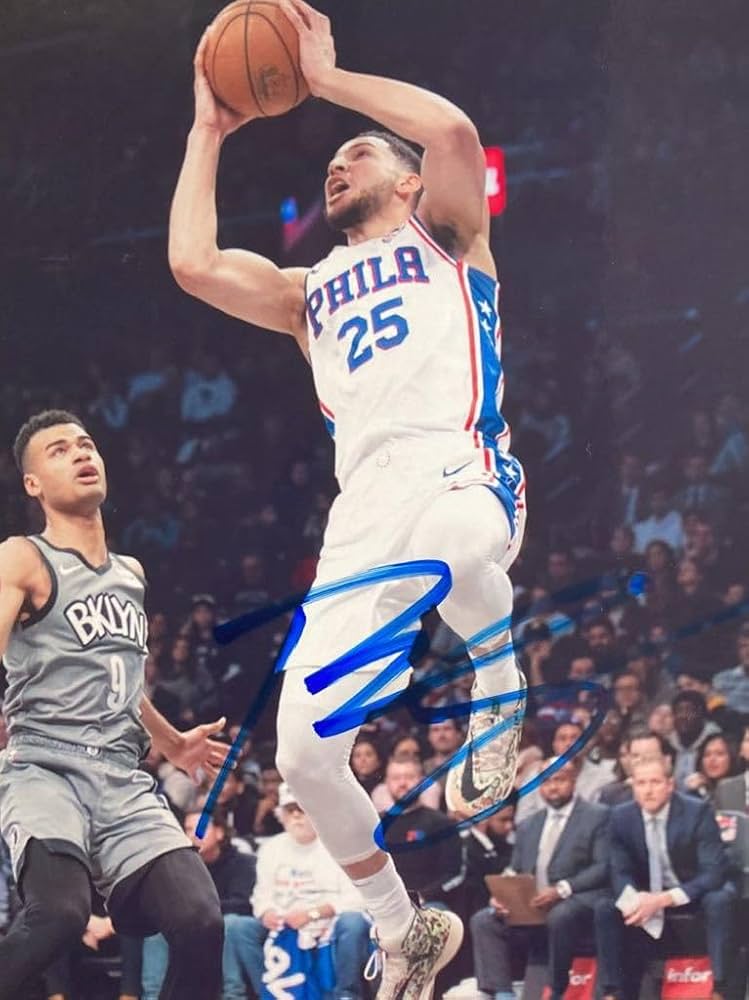 ベンシモンズ直筆サイン入り超大型写真 .…..Ben Simmons ベン
