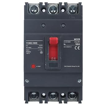 CNC YCM8-160S Moulded Case Circuit Breaker, 3-Pole, 160A, AC 400V, 25kA Breaking Capacity, Fixed Type, Distribution Protection 3P 160A