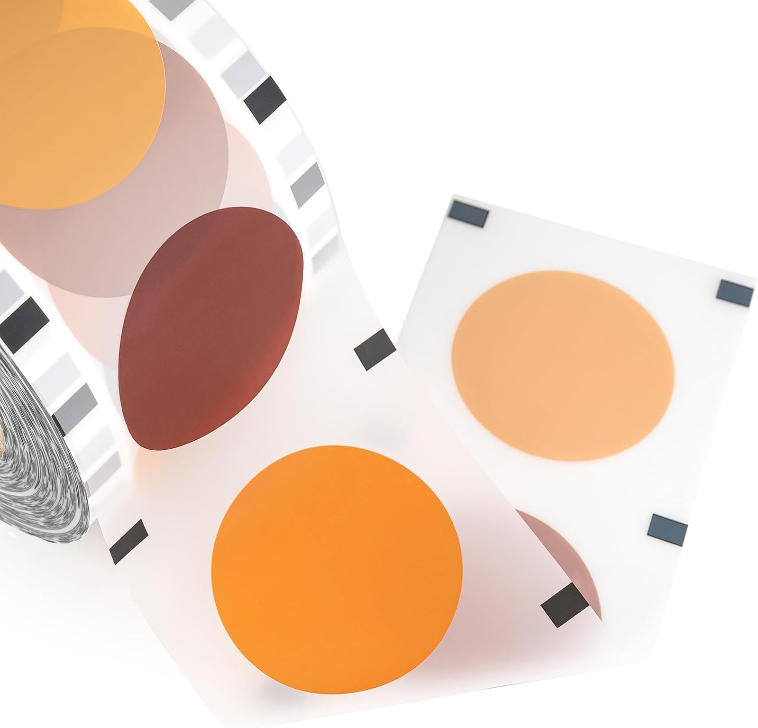 WYZworks Cup Sealer Film, Matte White 4 Brown Tones Lid Seals 3275 cups per roll @ 90mm-105mm, for Milk Tea, Coffee & Autumn Fall Seasonal Drinks Bubble Boba Beverage Sealing Film for PP Plastic Cup