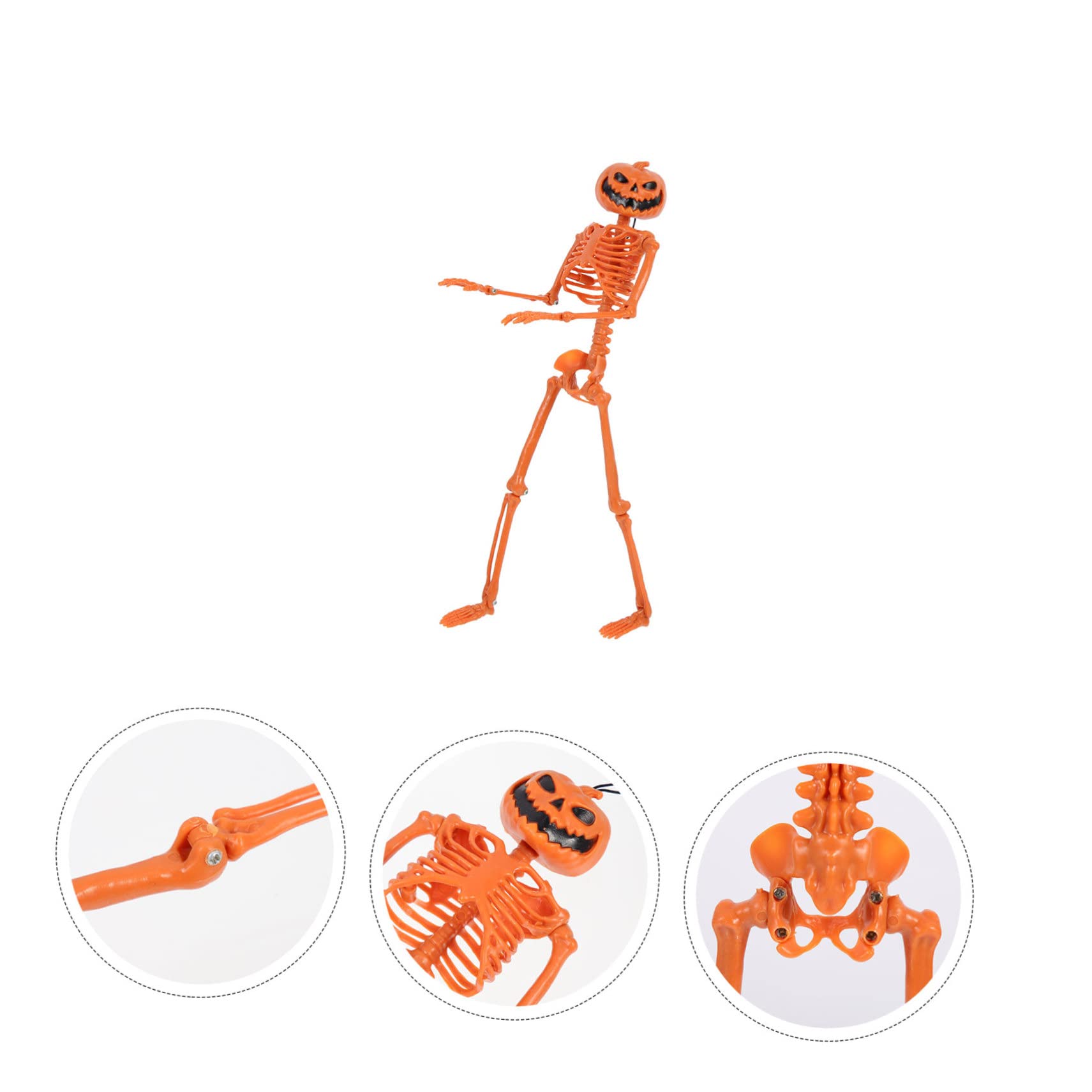 Couvre-chef Citrouille Squelette Effrayant - Déguisement Halloween Orange