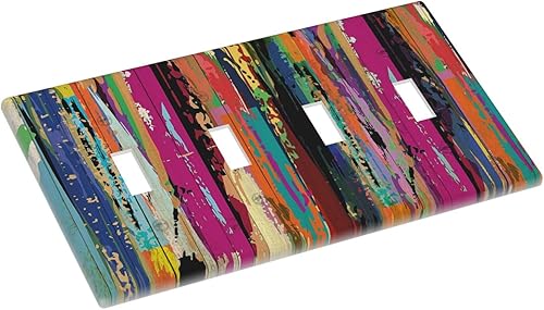 Vista 185 de Cubiertas decorativas de salida de estrella de mar playera, tablero de madera azul de concha de mar de 1 banda, decoración individual GFCI, placa