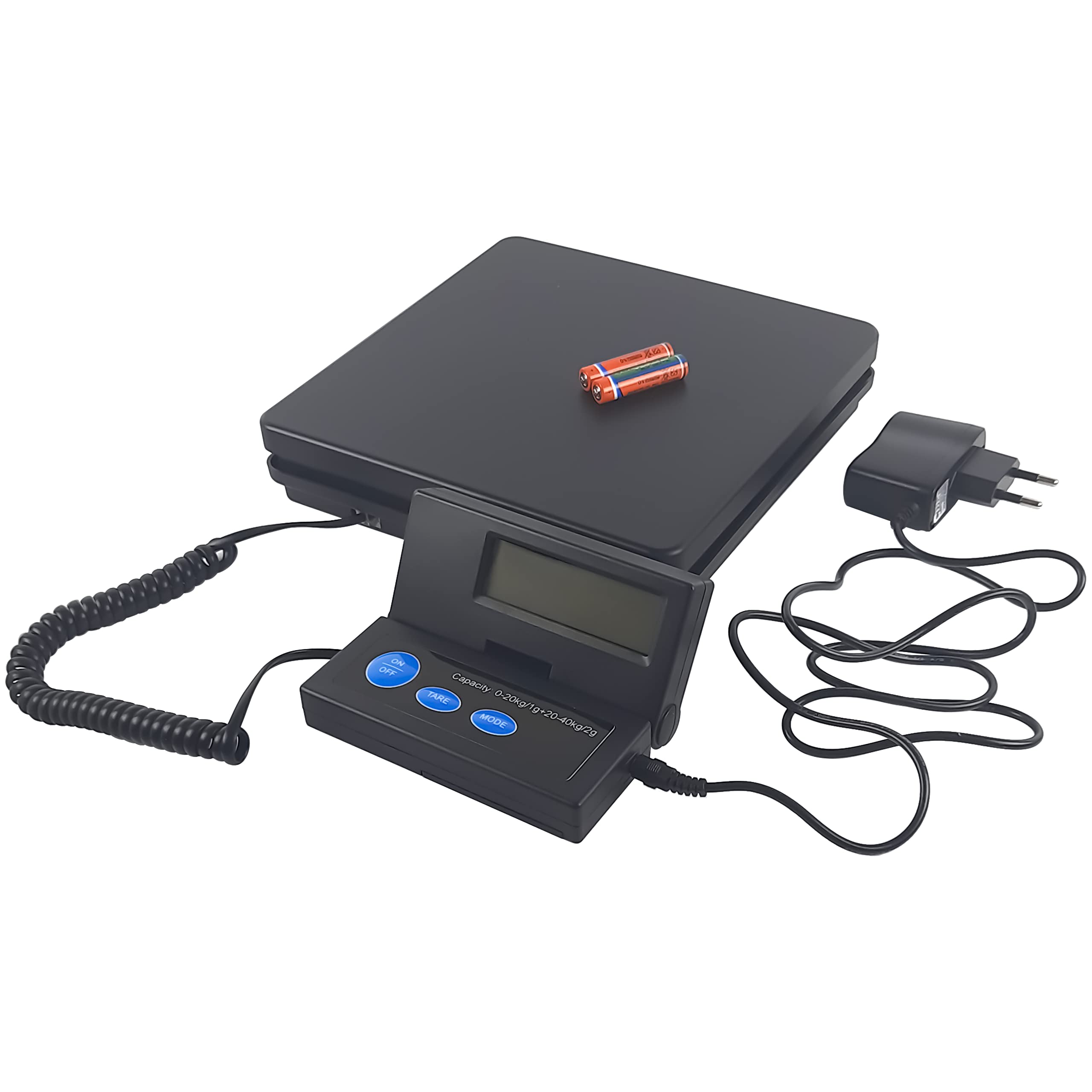 Bilancia digitale ACE 1g-40kg piattaforma robusta batteria e rete
