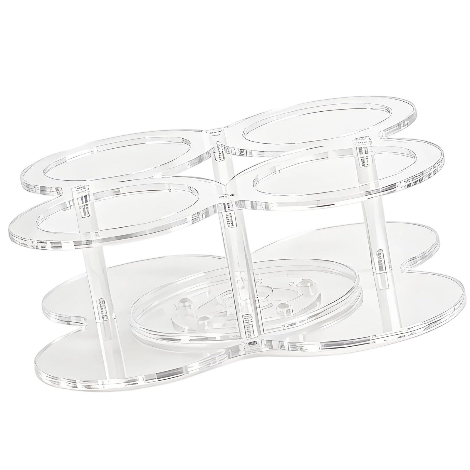 Piceioep Stylish Rotating Shelf Unit for Liquid Condiment Bottle Storage Organiser for Storing Syrups and Small Jars Acrylic Molasses Planner