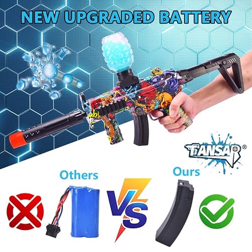 Tansar Gel Splatter Blaster, Automatic Splat Blasters With 7-8Mm Water Beads And Everything, Outdoor Activities For Adults And Age 14+, Gbn01L #TOP2