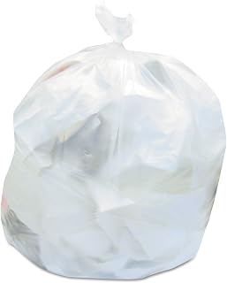 Boardwalk 434722 High-Density Can Liner 43x47 56gal 19mic Equiv. Natural 25 Bag/RL 6 RL/CT