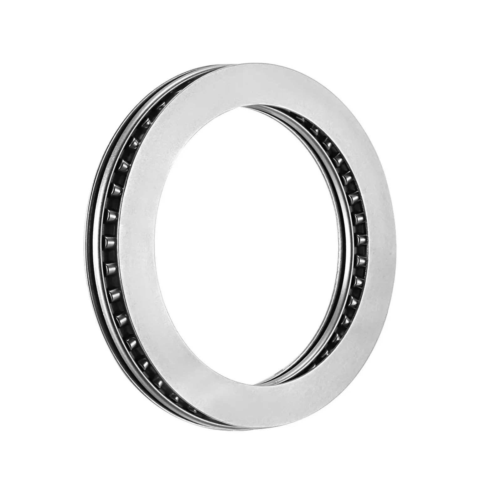QAZYUIENW 1 Needle Roller Thrust Bearing with Bearing Washer AXK+2AS 8mm-80mm Inner Diameter 19mm-105mm Outer Diameter 4mm-6mm Total(AXK0819 (8x19x4))