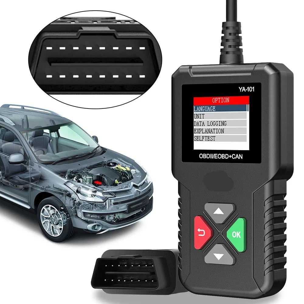 Escáner OBD 2 multilingüe con Pantalla Digital, Herramientas de diagnóstico for Coche, versión Universal, Lector códigos OBD2, borrado Falla