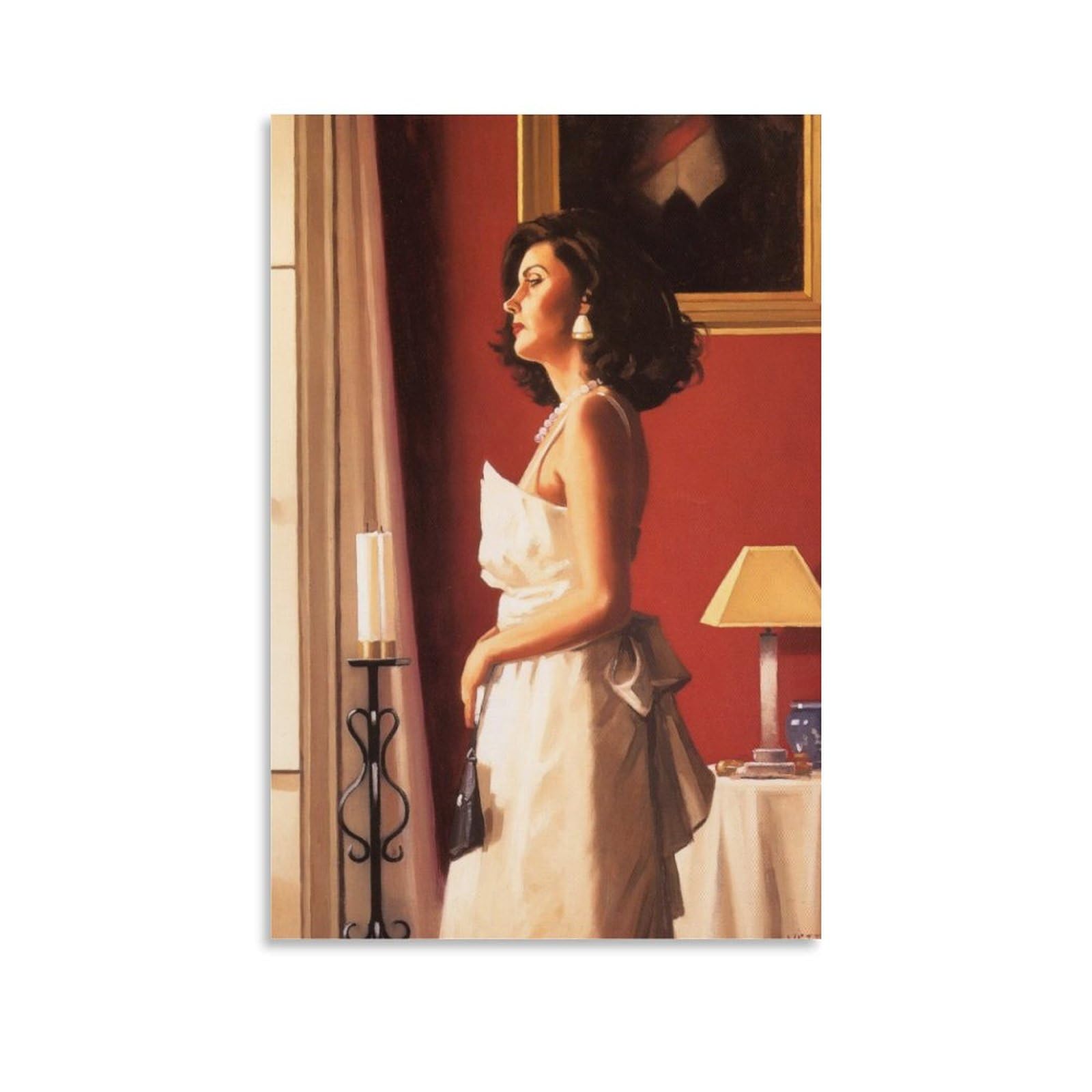 One Moment in Time by jack_vettriano Wall Art Prints Poster Canvas Poster Wall Art Picture Prints Hanging Photo Decor Home Posters Artworks 08x12inch(20x30cm) — image 1