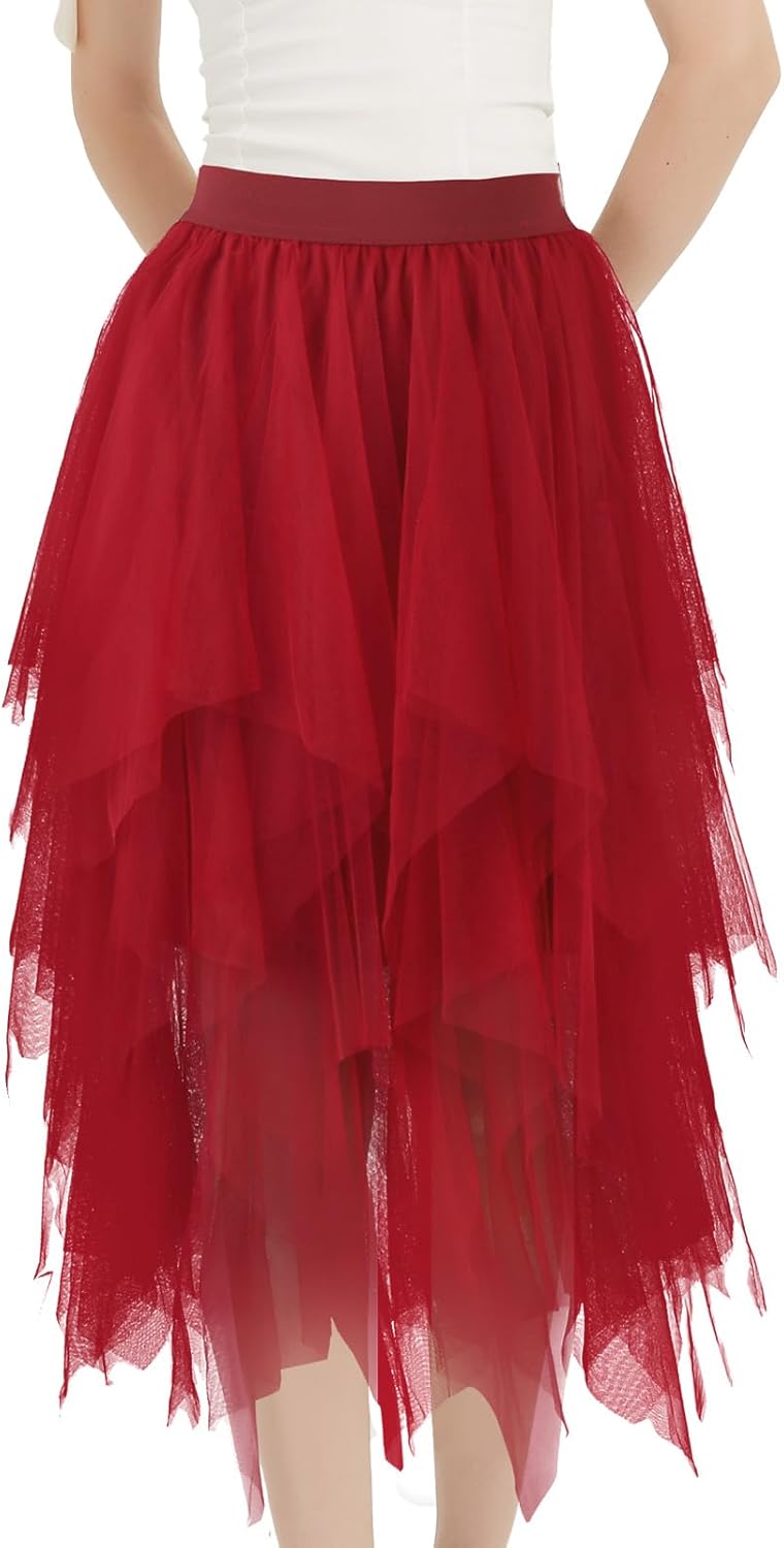 Tule rok voor dames, klassiek, kort, tutu, elastische band, tule rok, mode, schattige dansrok, mode, cheerleading, onderrok, carnaval, party, vrijetijdsrok, feestelijk, carnavalskostuum, C - roze, One Tule rok voor dames, klassiek, kort, tutu, elastische band, tule rok, mode, schattige dansrok, mode, cheerleading, onderrok, carnaval, party, vrijetijdsrok, feestelijk, carnavalskostuum, C - roze, One