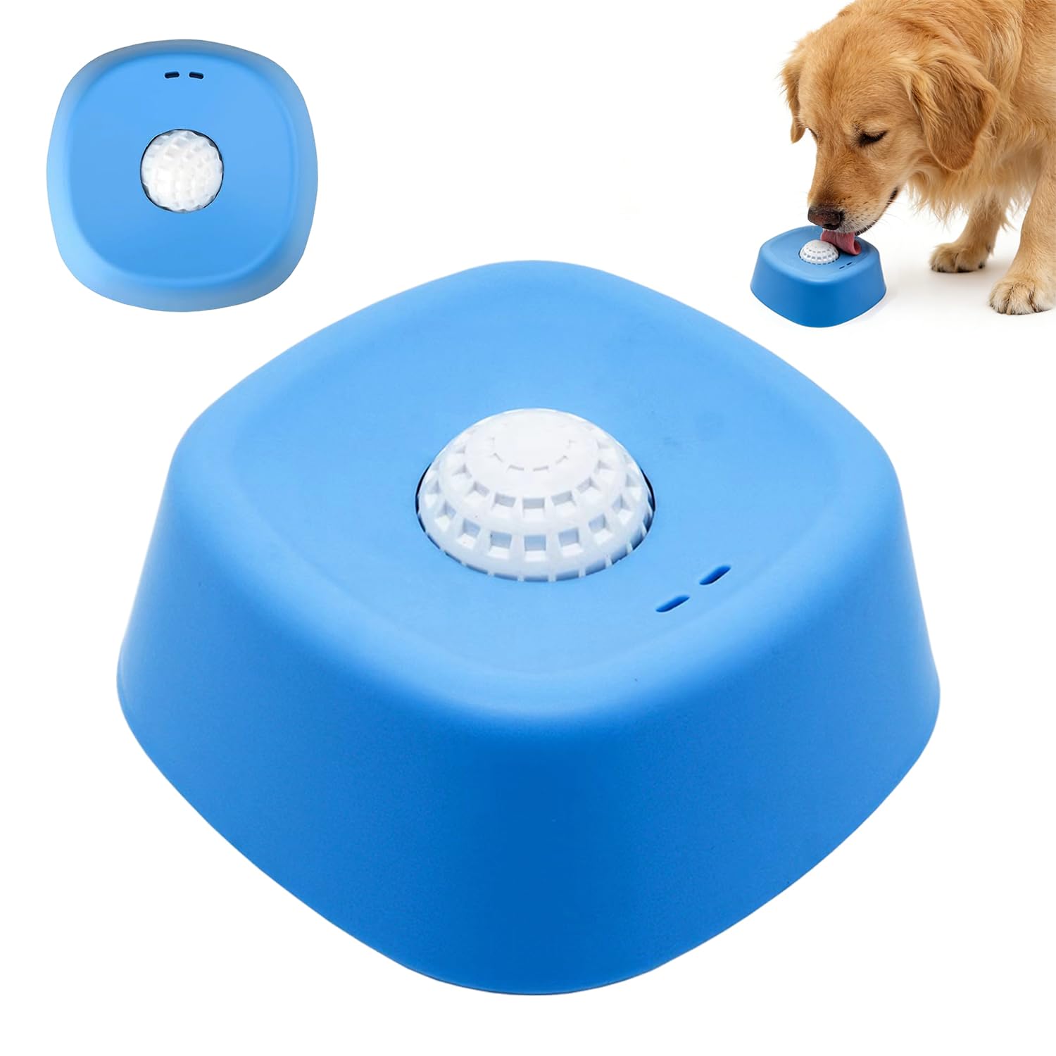 Schleckball Hund, Lick Bowl Leckball für Hunde, Hundelickspielzeug, Slow Feeder Lick Bowl für Hun-de, Hun-de Leckt Futternapf, Leckspielzeug Lick Sphere für Langsam Füttern Flüssige Halbfeuchtes Futte
