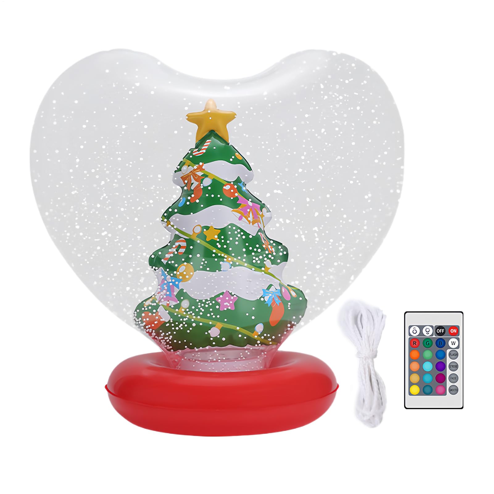 Boules de Noël gonflables éclairantes et sphère décorative avec télécommande