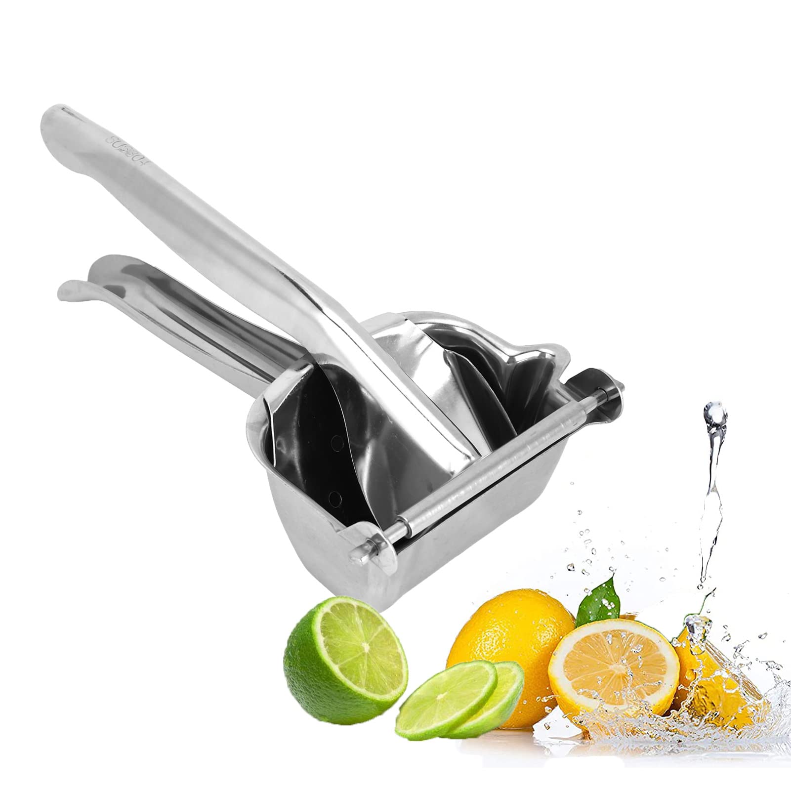 Exprimidor manual de acero inoxidable 304, a prueba de fugas, resistente al desgaste, de alta eficiencia, mango cómodo, accesorios de cocina
