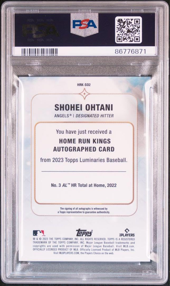 Amazon.co.jp: PSA10 Topps Luminaries 大谷翔平 直筆サイン auto 