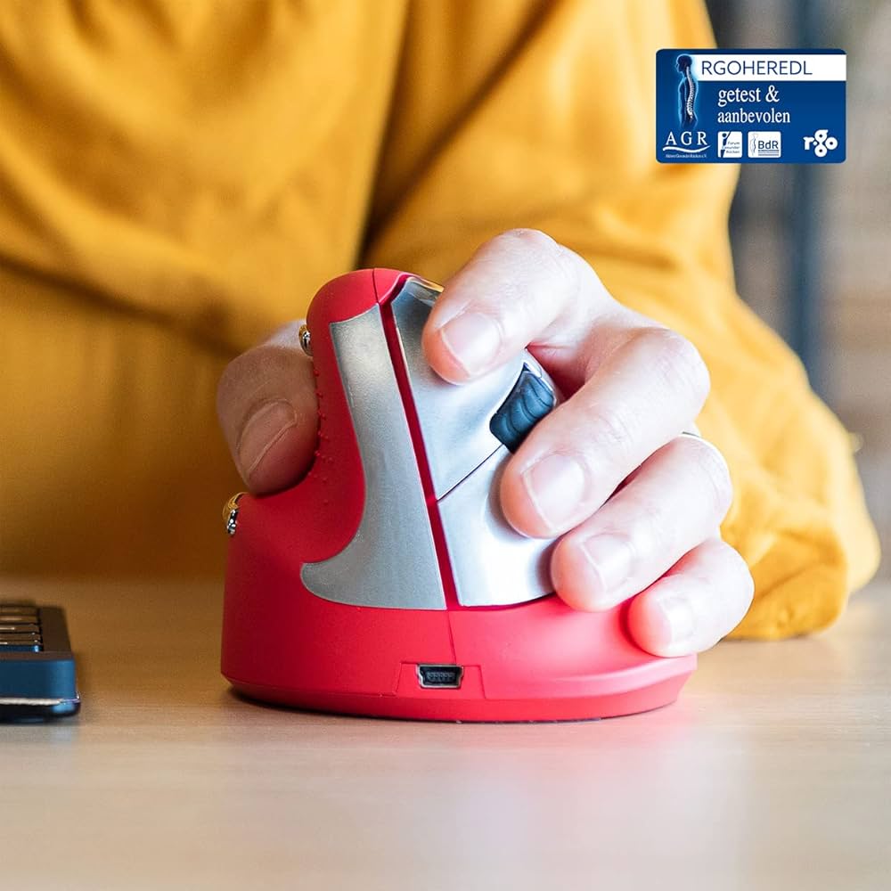 R-Go HE 左手用ワイヤレスマウス 本体 R-Go HE Basic Vertical mouse - R-Go Tools