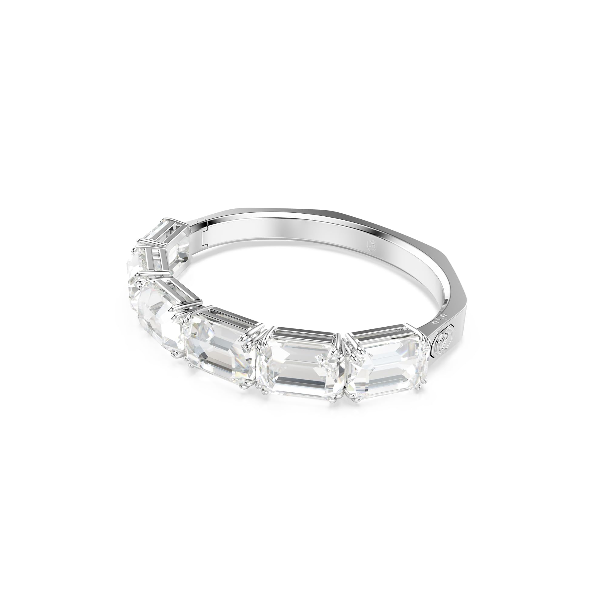 Swarovski Millenia Collezione bracciale jonc, cristaux transparents taille octogonale en sertissage rhodié