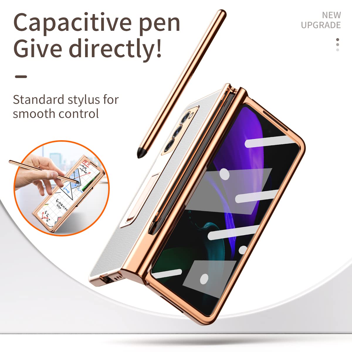 Amazon.co.jp: Galaxy Z Fold2 / W21携帯全面保護ケース+強化