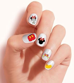 Minnie Red Bow Clear Vinyl Peel and Stick Nail Decals (NOT Waterslide) by One Stop Nails V4.