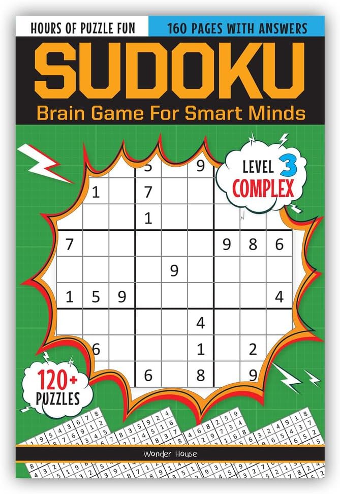 Sudoku - Brain Booster Puzzles for Kids: Level 3 (Complex) (Brain Games For Smart Minds)