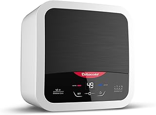 Racold Omnis Dg 15L Vertical 5 Star Storage Wall Mount Water Heater(Geyser) Black|Digital Display|Touch Control|Auto Diagnosis|Suitable For High Rise Buildings|Free Standard Installation&Pipes