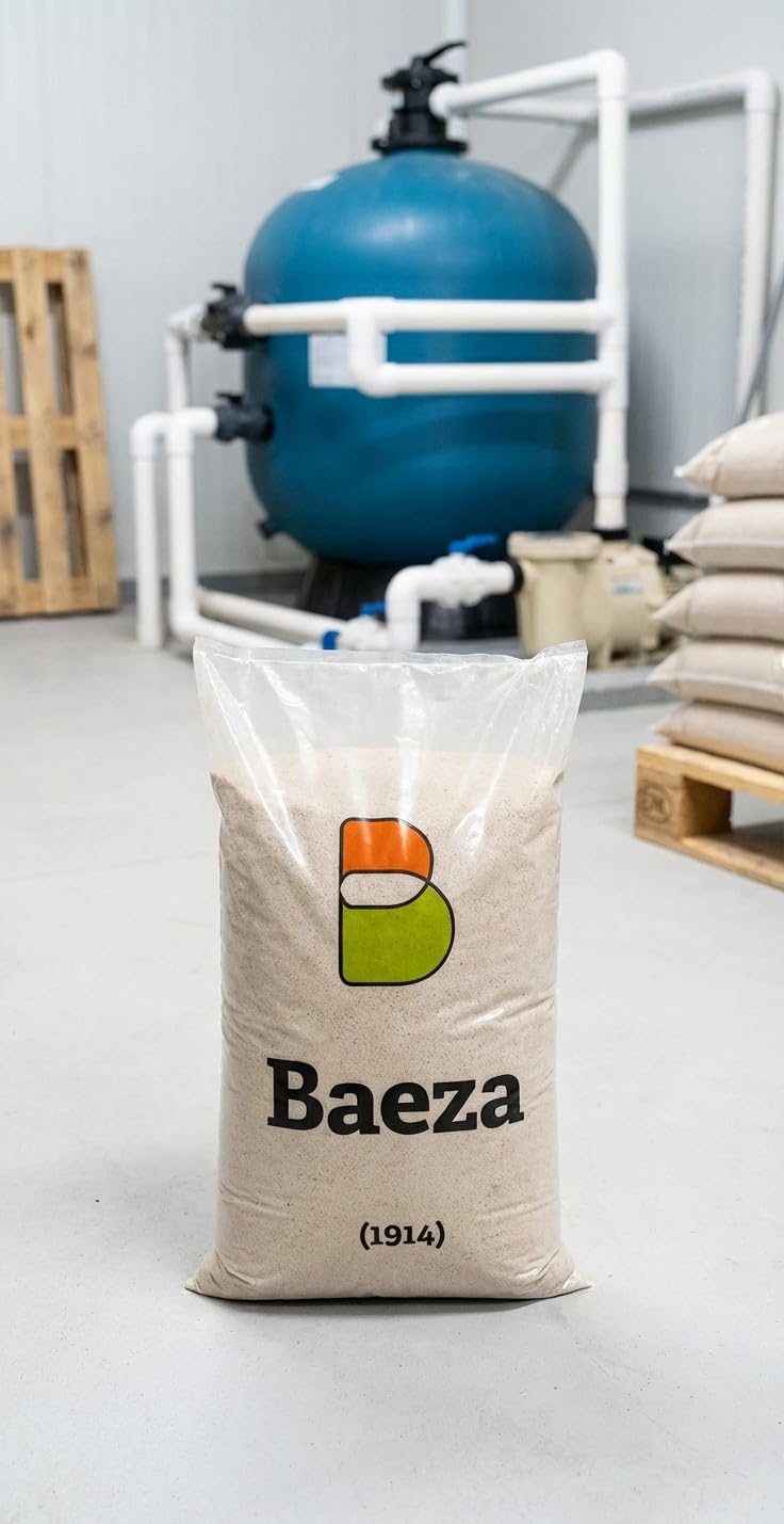 Suinga - Specjalny piasek SILEX do filtrów, grubość ziarna: 0,4-0,8 mm, worek 25 kg