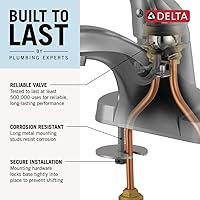 Vista 3 de Delta Foundations llave monocomando centrado para baño, B510LF