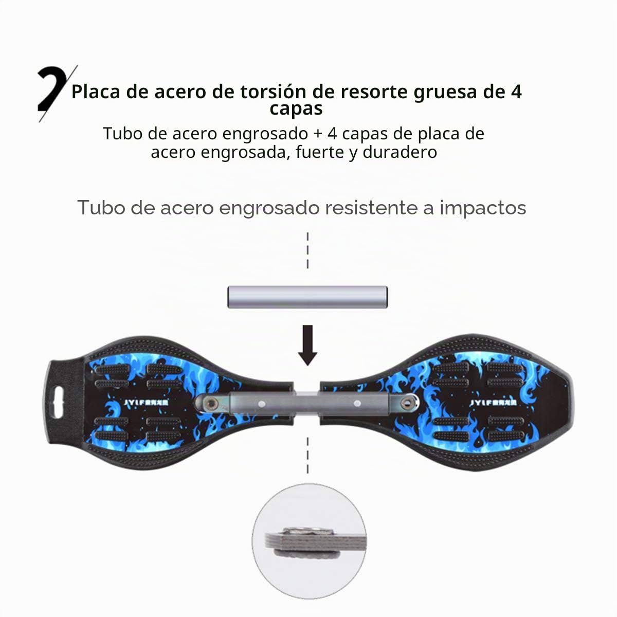 Waveboard Niños Street Surfing Caster Torsion Monopatín Doble Ruedas Luminosas
