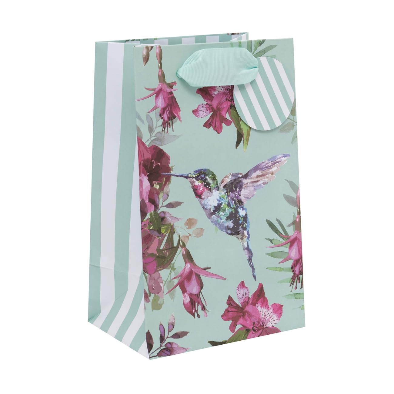 Ballyhoo Multi-Coloured Hummingbird Perfume Gift Bag, For Birthdays And Other Celebrations, Perfect For Smaller Presents, 12.7 X 20.3 X 10 Cms,