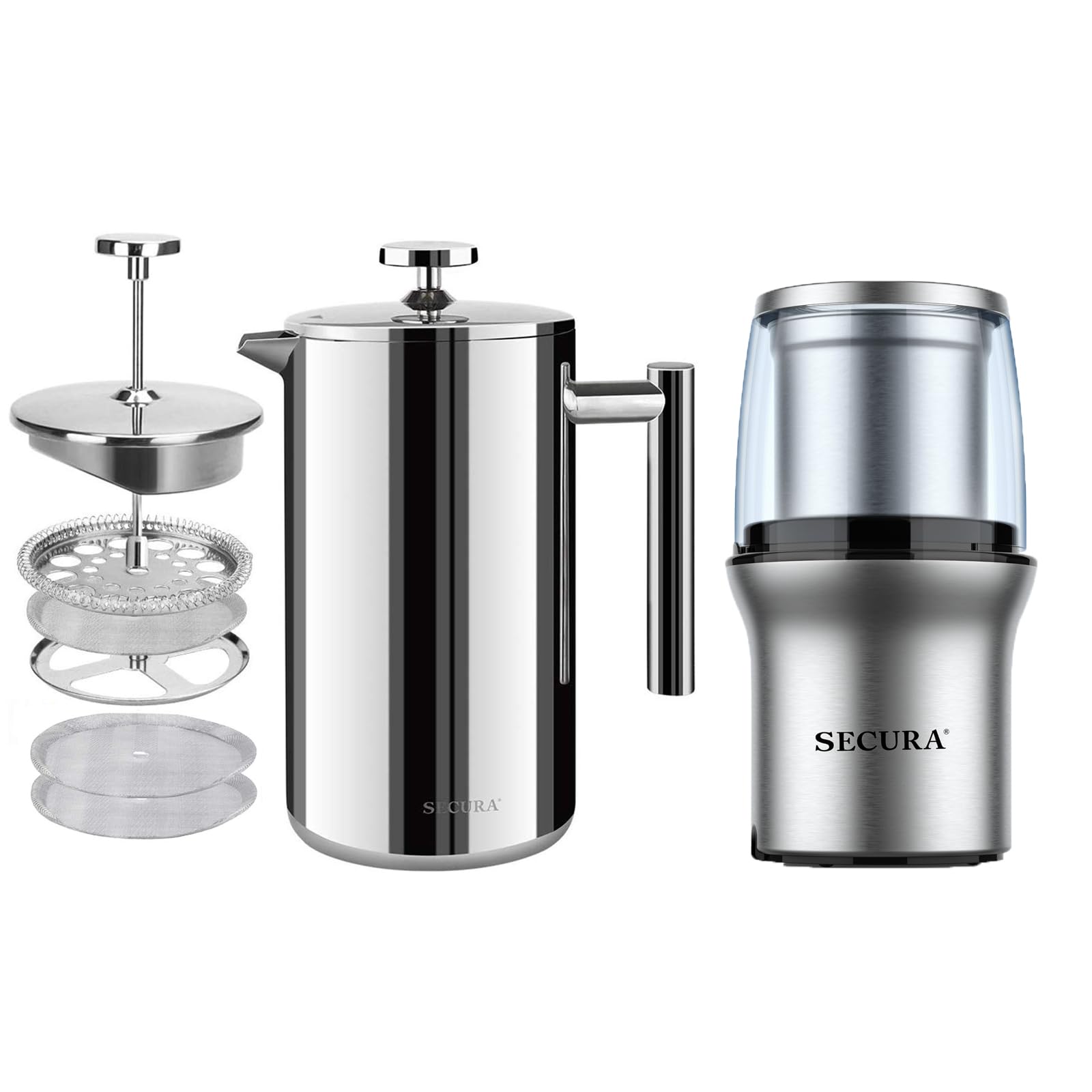 Amazon.com: Secura Electric Coffee Grinder and Spice Grinder with