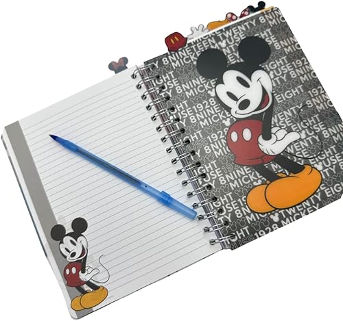 Miniatura 114 de Innovative Designs Disney Stitch - Cuaderno con pestañas Ohana, encuadernado en espiral, 144 páginas con rayas, 8 x 7 pulgadas, color azul