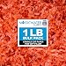 Crinkle Cut Paper Shred Filler (1 LB) for Gift Wrapping & Basket Filling - Orange | MagicWater Supply