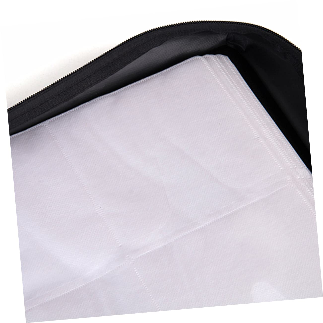 SOLUSTRE Borsa per CD e Dvd Auto Organizzatore Slot Custodia in Pelle Pu Scatola Porta CD e Dvd Resistente e Pratica per Casa e Auto