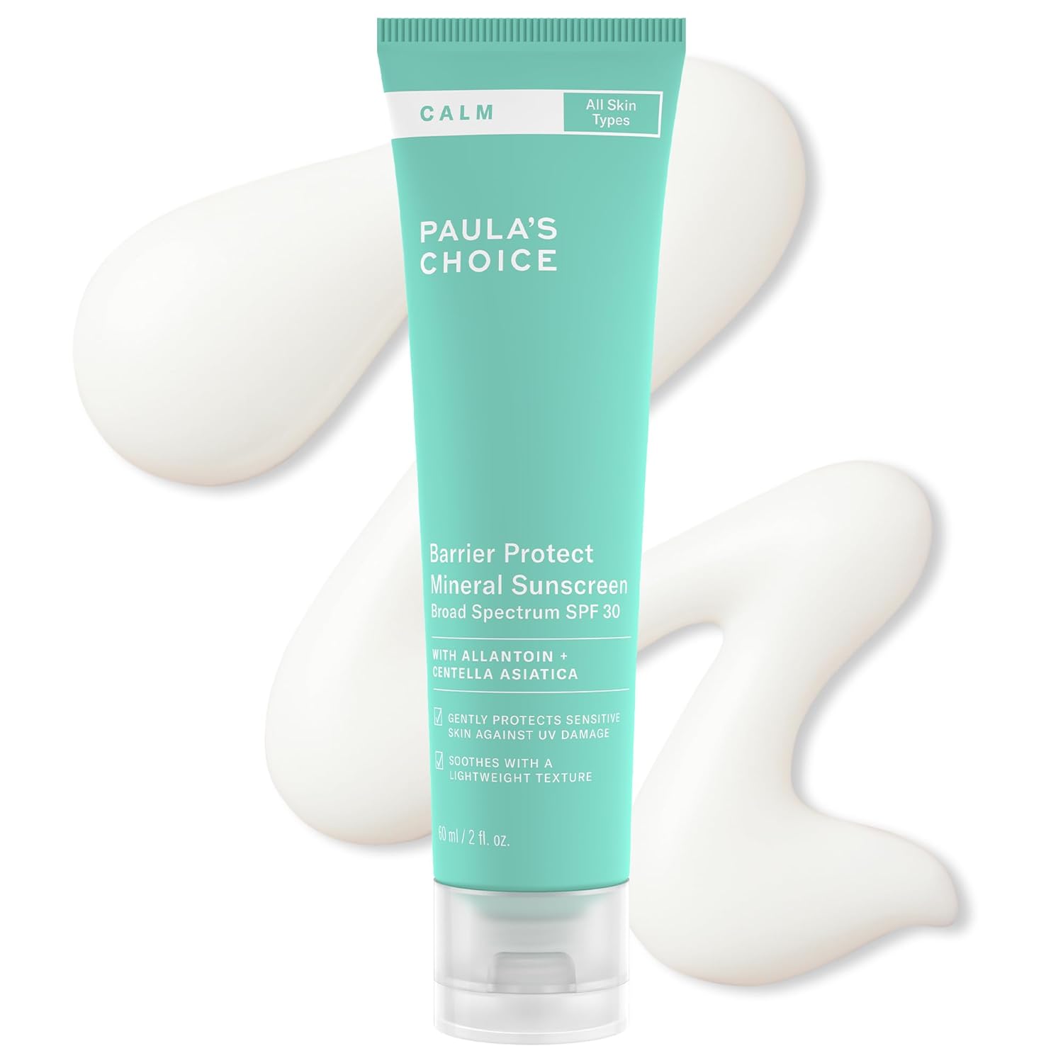 Paula’s Choice CALM Barrier Protect Mineral Sunscreen for Face, SPF 30, Face Sunscreen for Sensitive Skin, Rosacea-Prone, Eczema- Prone Skin, UVA/UVB Protection, Fragrance Free, 2oz Paula’s Choice CALM Barrier Protect Mineral Sunscreen for Face, SPF 30, Face Sunscreen for Sensitive Skin, Rosacea-Prone, Eczema- Prone Skin, UVA/UVB Protection, Fragrance Free, 2oz