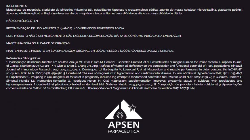 Mag B Magnésio + Vit B6 – Kit 2 Cx /60 em promoção! Veja a oferta e mais achadinhos de Vitaminas & Suplementos 6 Hoje é o melhor dia para comprar Mag B Magnésio + Vit B6 – Kit 2 Cx /60 com aquele preço maroto! Promoção! Aproveite a oferta! 6