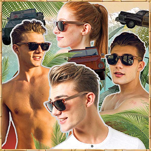 Woodies Walnut Wood Tortoise Shell Sunglasses for Men and Women | Polarized Lenses | 100% UVA/UVB Protection4