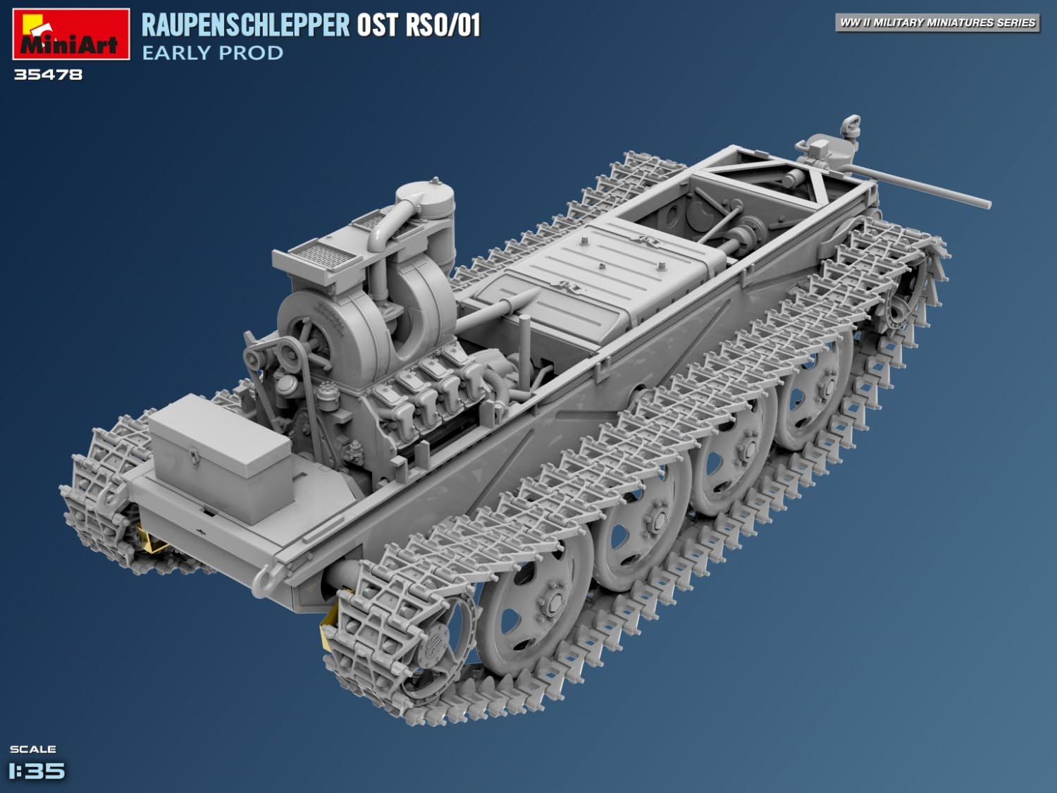Miniart - raupenschlepper ost rso/01-1/35 - miniart 35478