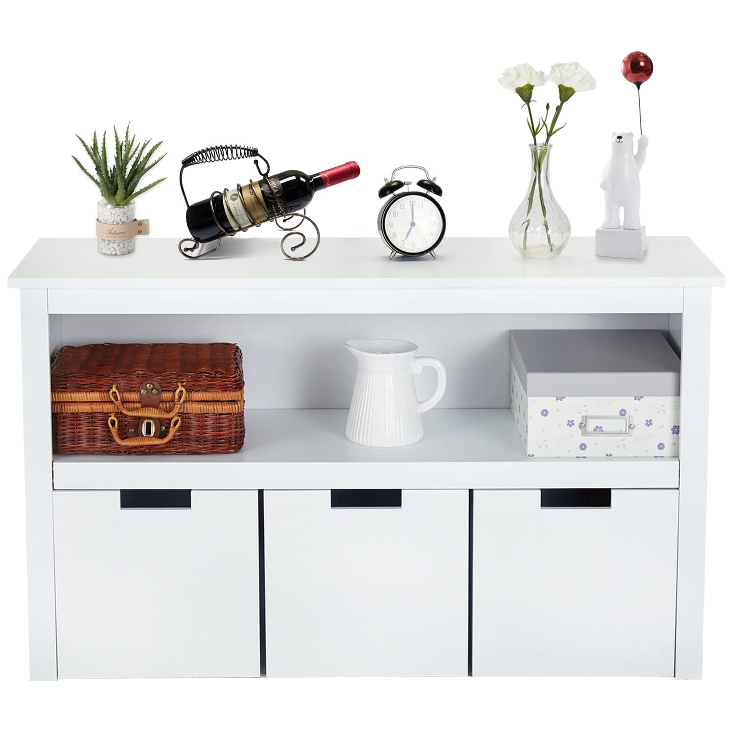 Buy Kinsuite 3 Drawers Kids Toy Storage with 12 Hidden Wheels