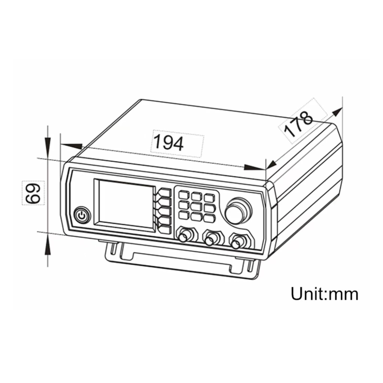 Generador de señales con función DDS JDS6600 15/30/40/50/60MH/z/Generador de pulsos de Forma de Onda arbitraria/Medidor de frecuencia de 2 Canales(JDS6600-15M)