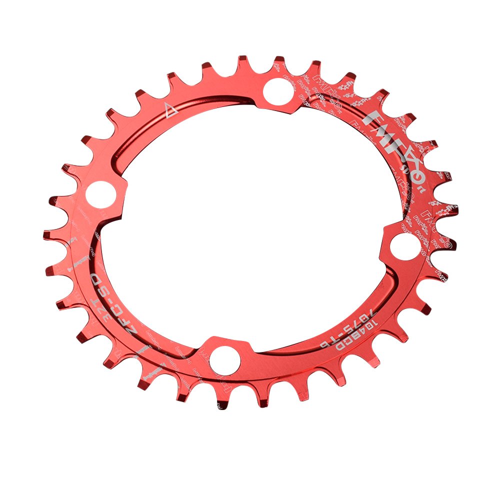 UPANBIKE Fahrrad schmal breit oval Form Single Kettenblatt Kettenblätter BCD 104 mm 32T 34T, 36T