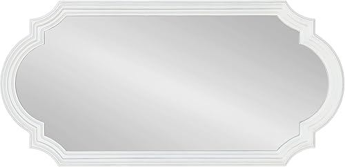 Miniatura 8 de Kate and Laurel Fairbourne - Espejo de pared decorativo tradicional con bordes festoneados acabado envejecido y perfil escalonado 20 x 42 pulgadas