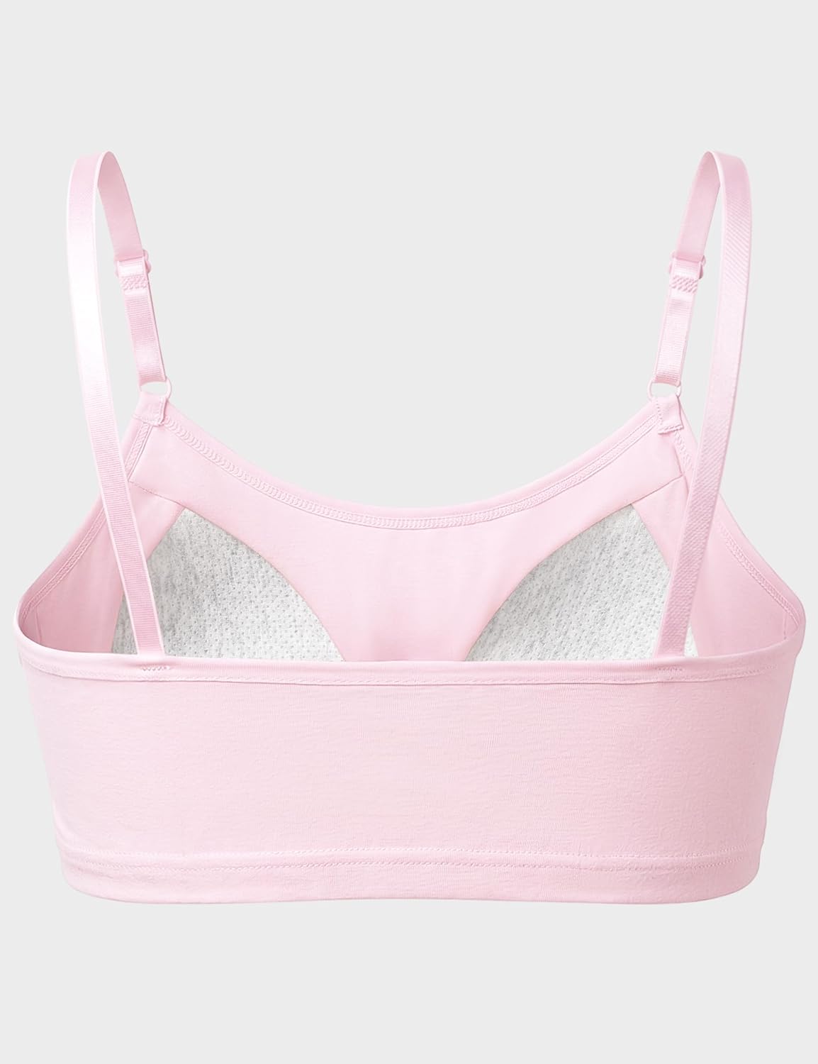 BOOPH Girls Training Bras Wireless Cotton Cami Bra for Teens Kids Sports Padded Bralette with Adjustable Straps