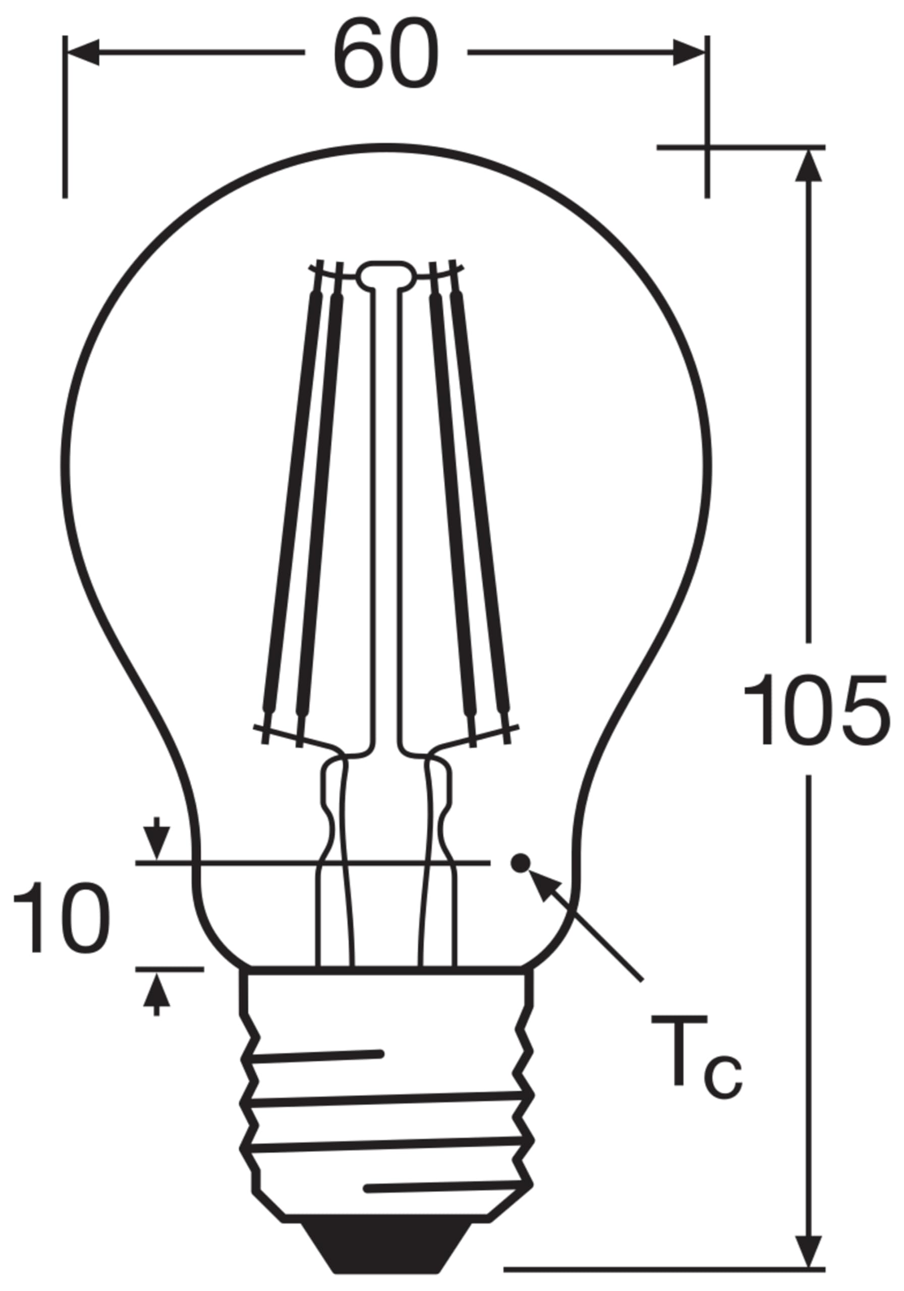 OSRAM LED Star VALUE A60, paquete de 60 bombillas, reemplaza bombillas | , LED Lamps, 60.00 Millimetres dia, , Paquete de 60